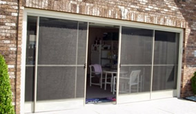 Garage Screen Doors - Easy open and close!
